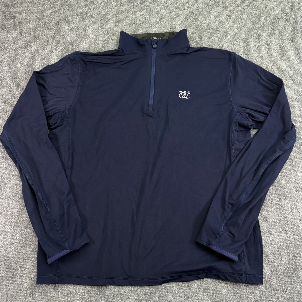 Greyson Pullover Men Medium Navy Tate Quarter Zip Westmoor Country Club Golf WCC
